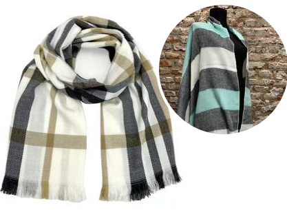 [BR4029] PASHMINA de Lanilla