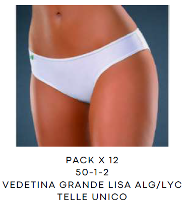 [BR5002] VEDETINA GRANDE LISA ALG - KIT X 12 UNI    (Precio x unidad)