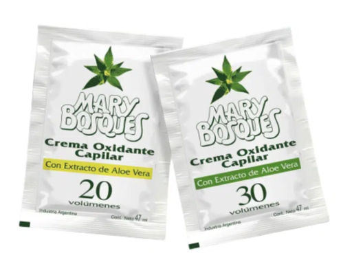 [BR15005] Crema Oxidante-con extracto de aloe vera-20 vol.-sobre x 47 ml.-caja x 80 u.-