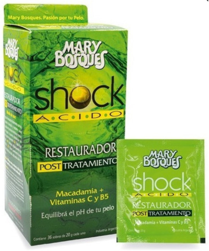 [BR15013] Shock Acido-equilibrante post tratamientos quimicos-sobre x 20 g.-caja x 36 u.-