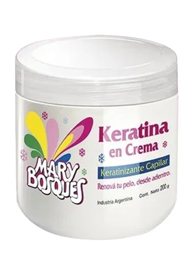 [BR15033] M.BOSQUES Keratina en Crema-keratinizacion capilar-pote x 200 g.- 