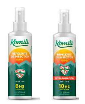 [BR22013] KOMILY - REPELENTE X 100 ML 6 HS    PROMO!!