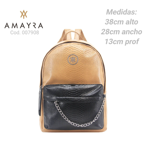 [PL.MA 007908      ] MOCHILA AMAYRA CAMEL  PL.MA 007908      