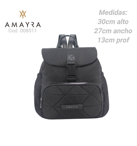 [PL.MA 008011      ] MOCHILA AMAYRA NEGRA  PL.MA 008011      