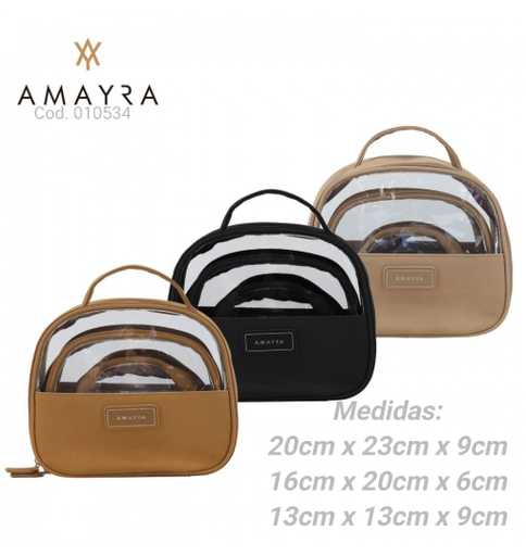 [PL.MA 010534      ] PORTACOSMETICO X 3                              