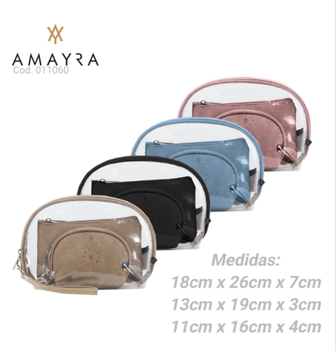 [PL.MA 011060      ] PORTACOSMETICO AMAYRA X 2  PL.MA 011060      