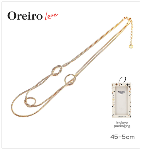 [PL.AC 010994      ] COLLAR ACERO DORADO OREIRO                              