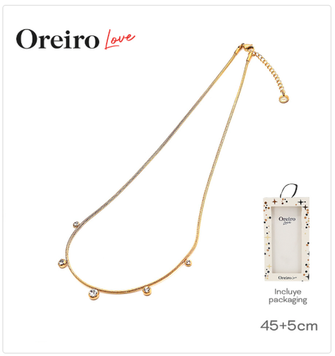 [PL.AC 010997      ] COLLAR ACERO DORADO OREIRO                              