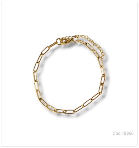 [PL.AC 18966       ] PULSERA ACERO DORADO                              
