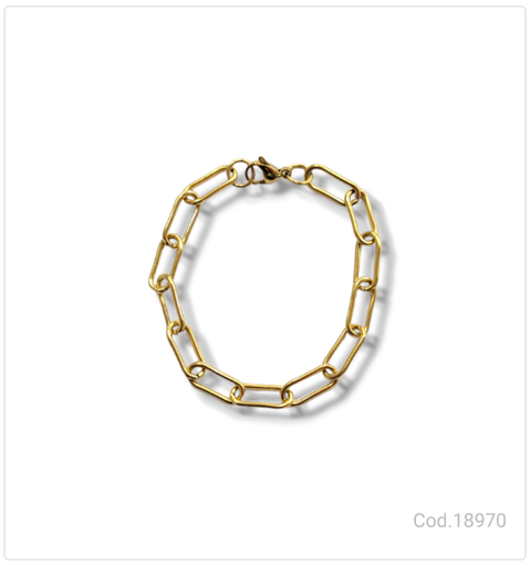 [PL.AC 18970       ] PULSERA ACERO DORADO                              