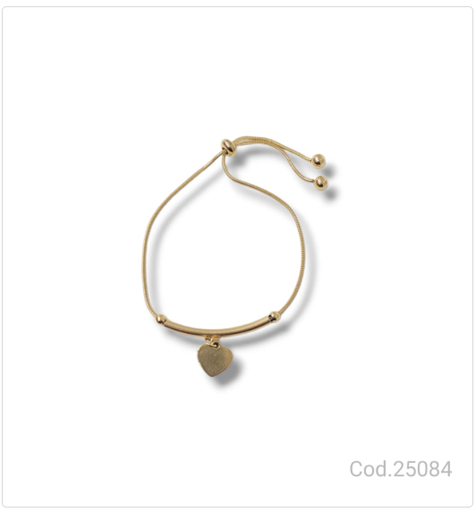 [PL.AC 25084       ] PULSERA ACERO DORADO                              
