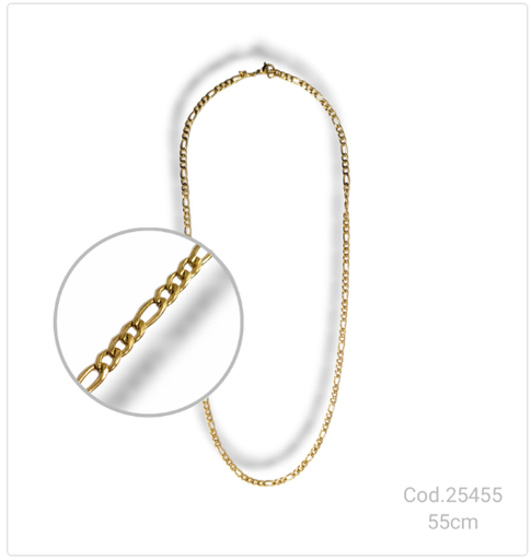 [PL.AC 25455       ] CADENA ACERO DORADO                              