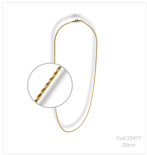 [PL.AC 25477       ] CADENA ACERO DORADO                              