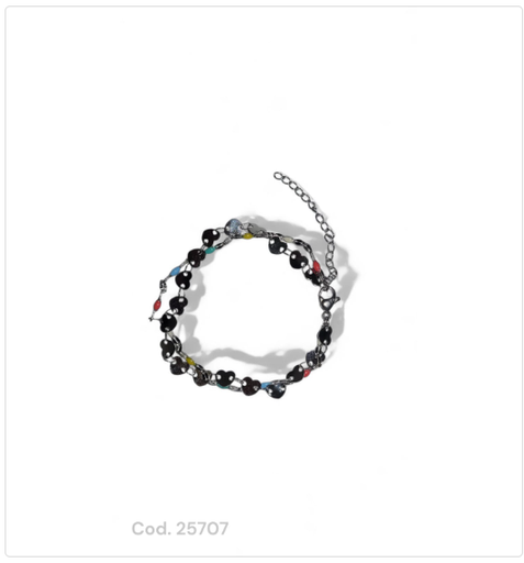 [PL.AC 25707       ] PULSERA ACERO COLOR                              