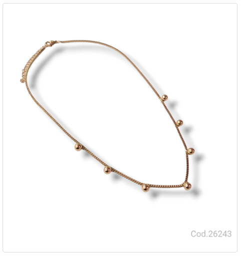 [PL.AC 26243       ] COLLAR ACERO DORADO  PL.AC 26243       