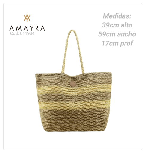[PL.MA11904] BOLSO PLAYERO AMAYRA