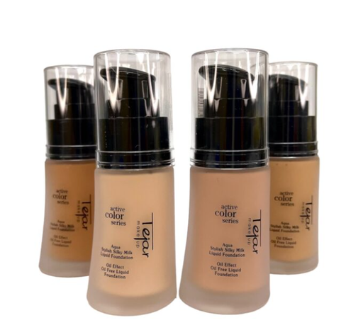 [BR20105] MAQUILLAJE FLUIDO con Valvula en envase de vidrio