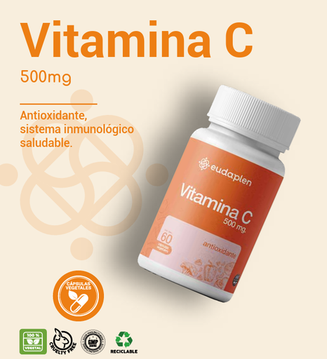[BR24003] VITAMINA C - 500mg x 50 capsulas vegetal