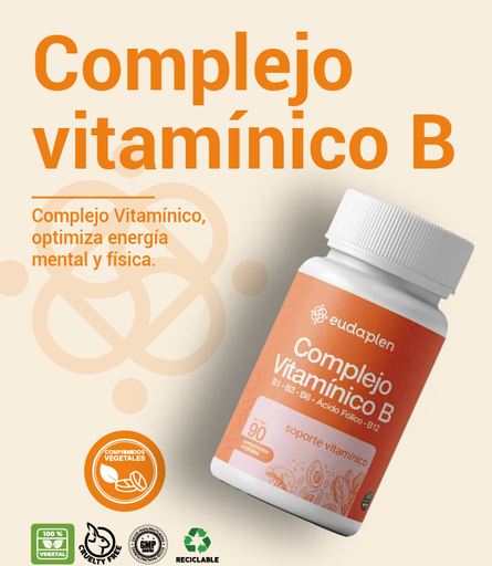 [BR24007] COMPLEJO VITAMINICO B - x 90 comprimidos vegetal