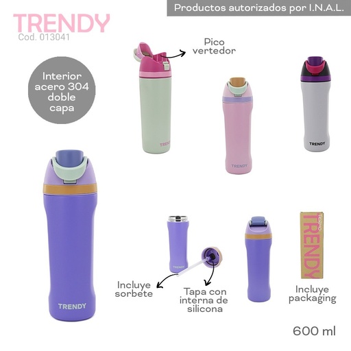[PL.NV 013041] BOTELLA TERMICA TRENDY PL.NV 013041