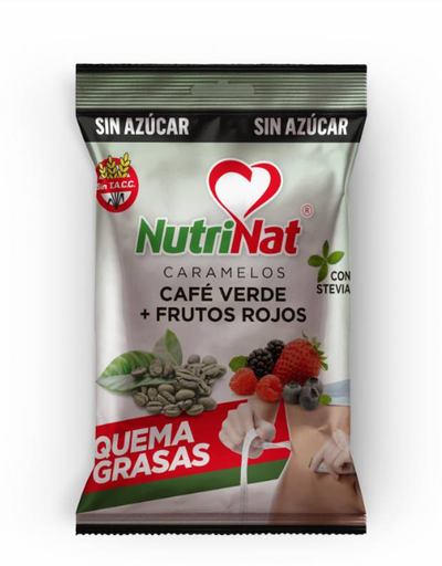 [BR25031] Caramelos Nutrinat S/A - Café verde + Frutos rojos  x 50 gr