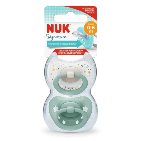[DF.NUK 10730636] Set de 2 Chup. Signature 0-6 meses Verde