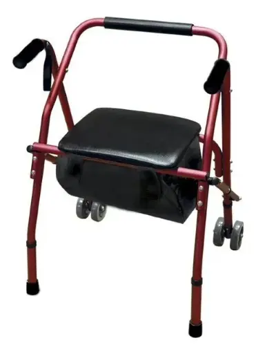 [DF.SIL A3018B] Andador tipo rollator Bordó