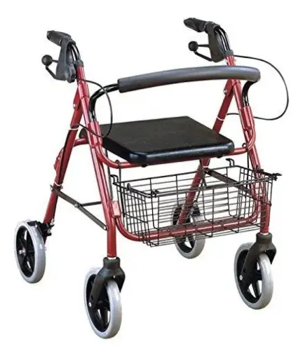 [DF.SIL A3019B] Andador Rollator de 4 ruedas 8" con Canasto