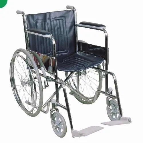 [DF.SIL S3010/41] Silla de ruedas con apoyabrazos y pedanas fijas. ancho 41cm
