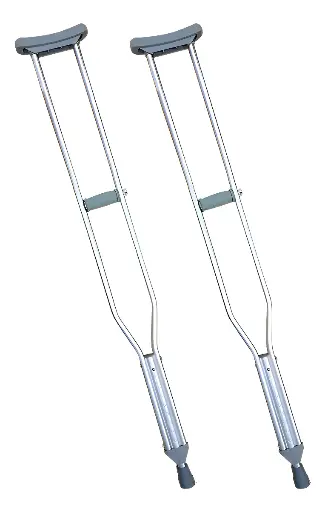 [DF.SIL M1007] Muleta de aluminio anodizado, regulable de 113 a 133cm, tamaño normal (par)