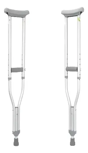 [DF.SIL M1007A] Muleta de aluminio con sistema amortiguador (par)