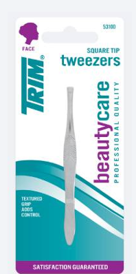 [DF.TA  5-31B] Pinza depilar recta niquelada TRIM