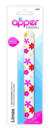 [DF.TA  A525] Lima estampada doble faz suelta