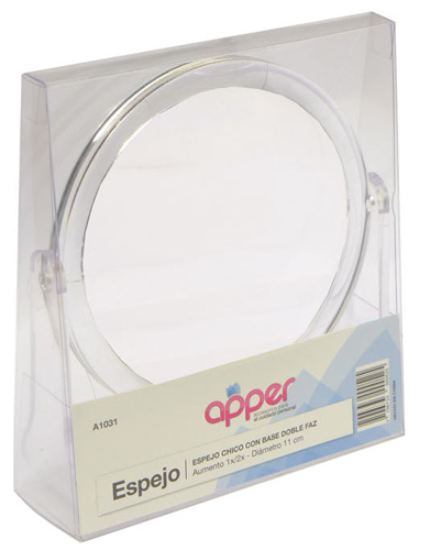 [DF.TA  A1031] Espejo con base doble faz chico 1X-2X
