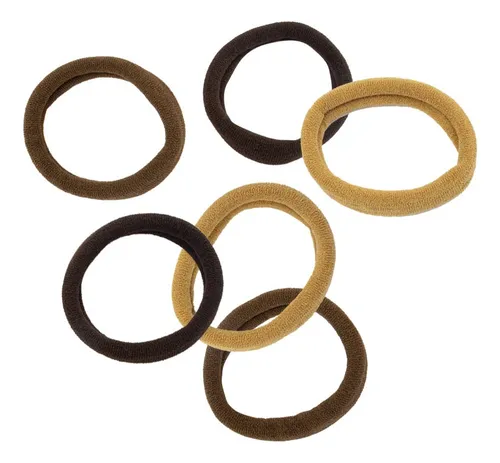 [DF.TA  A7820] Gomitas de pelo x 6 un. marrones 4 mm