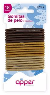 [DF.TA  A7825] Gomitas de pelo x 18 un. marrones 4 mm