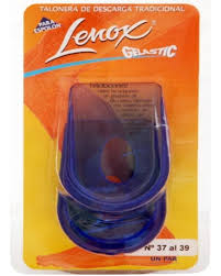 [DF.LE 8243] TALONERAS LENOX GELASTIC PARA ESPOLÓN DESCARGA TRADICIONAL ECONÓMICA. Blister x 2 unidades. Talle XL