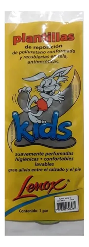 [DF.LE 8623] PLANTILLAS LENOX KIDS. Sobre x 2 unidades (1 PAR) 27-28-29
