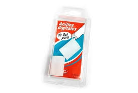 [DF.LE 8220] ANILLOS DIGITALES DE GEL PURO. Blister x 2 unidades, tamaño chico 