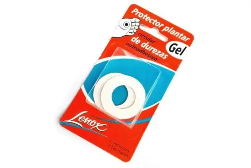 [DF.LE 8151] PROTECTOR PLANTAR DE DUREZAS CIRCULAR AUTOADHESIVO. Blister x 2 unidades GEL, tamaño único