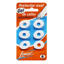 [DF.LE 8188] OVAL CHICO PARA CALLOS CON PERFORACION. Blister x 6 unidades con tela adhesiva, tamaño único