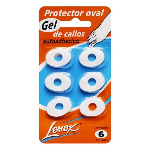 [DF.LE 8189] OVAL GRANDE PARA CALLOS CON PERFORACION. Blister x 6 unidades con tela adhesiva, tamaño único