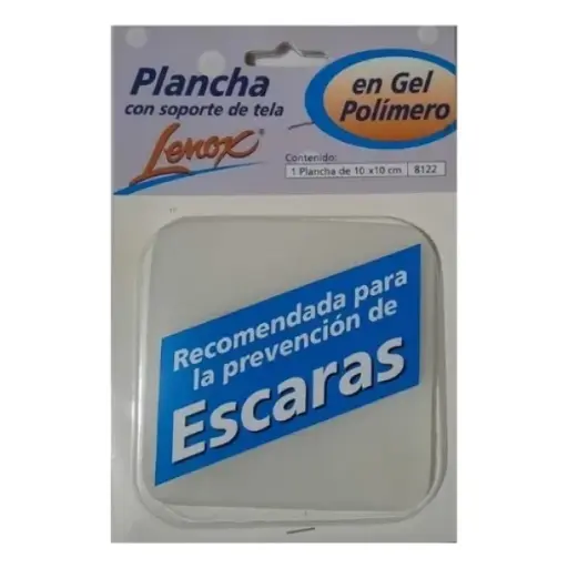 [DF.LE 8118] PLANCHAS DE GEL PURO SIN TALCO FÉCULA SIN TELA. ENVASE X 1 Unid. 10 x 10 cm x 4 mm