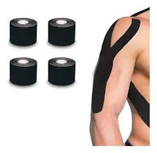 [DF.LE 8861] K-TAPE KUMBRINK. CAJA X 4 ROLLOS (5 mts x 5 mts) Negro