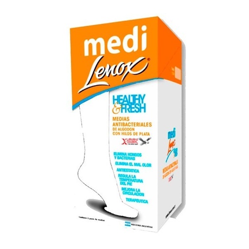 [DF.LE 8633] MEDIAS ANTIBACTERIALES LENOX HEALTH & FRESH. ESTUCHE X 6 PARESTAMAÑOS (small,
medium, large, extra large) Tamaño XL-AZUL